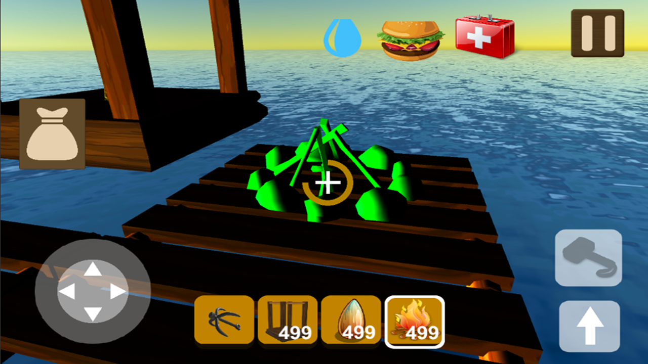 Raft Survival Craft.io Game Screenshot