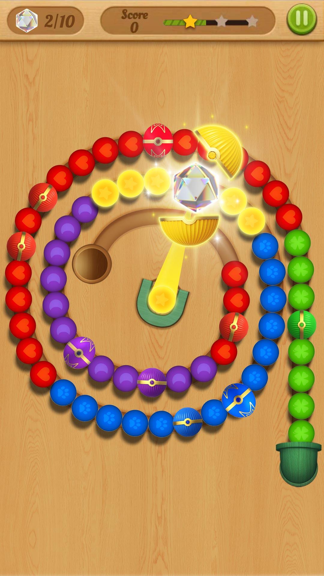 Screenshot of Marble Pop Paint by number