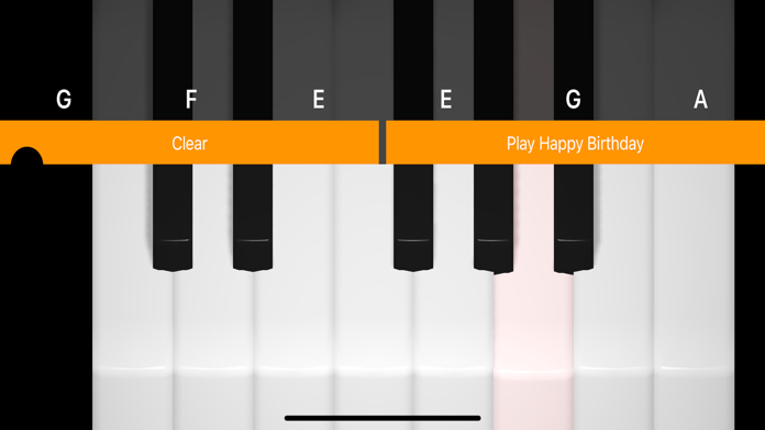 Piano with notes screenshot game