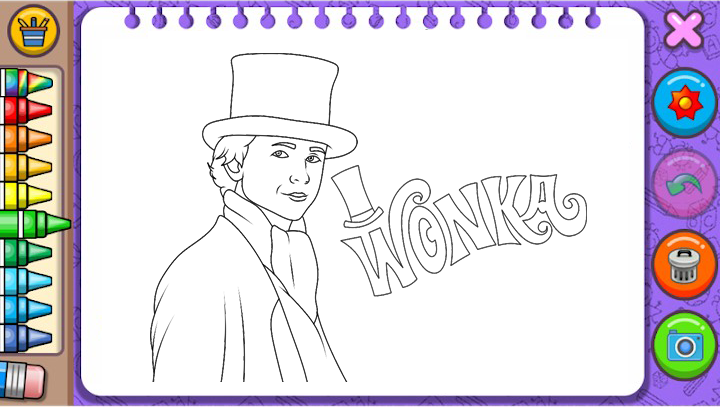 Wonka Coloring Book ゲームのスクリーンショット