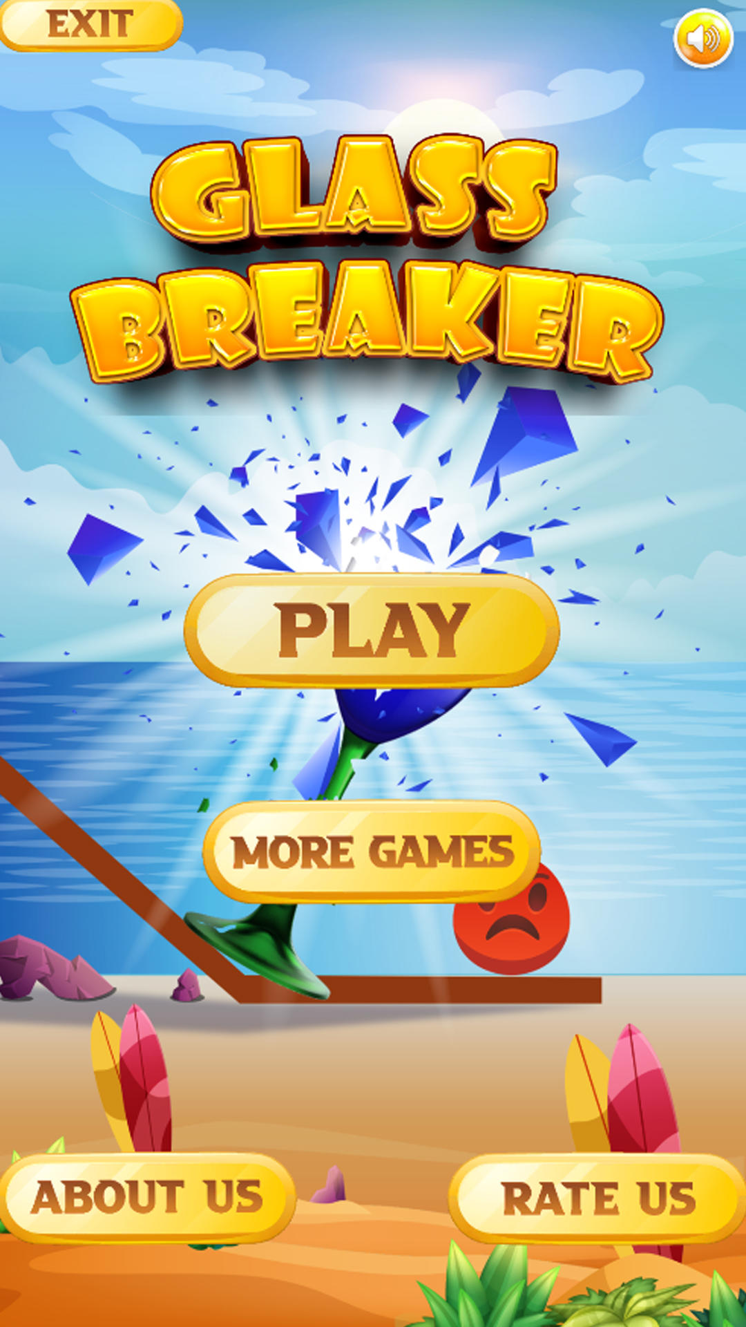 Glass Breaker Game Screenshot