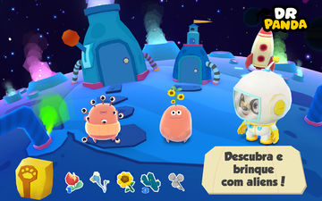 Captura de Tela do Jogo Dr. Panda no Espaço