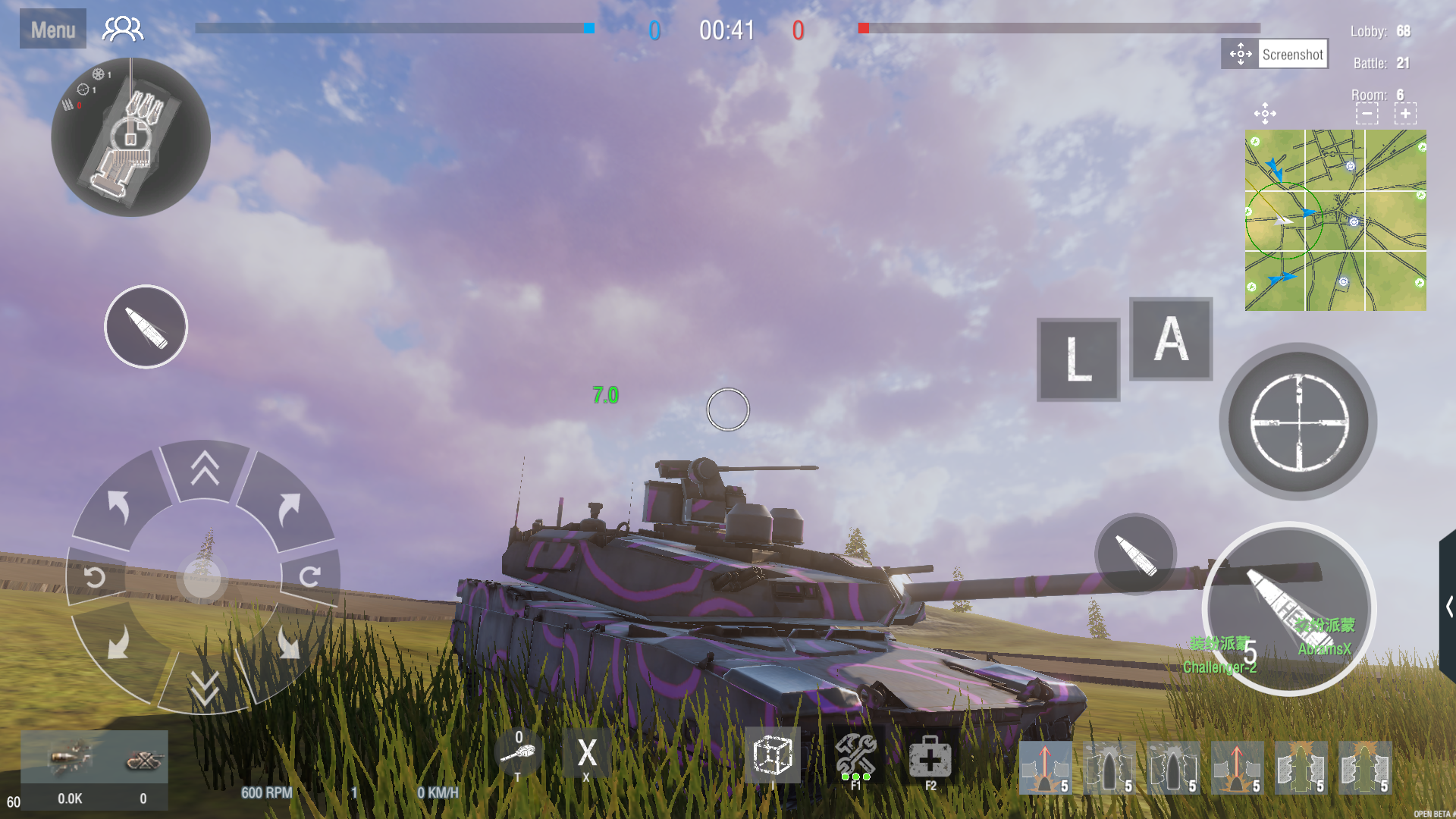 Screenshot of Panzer War : DE