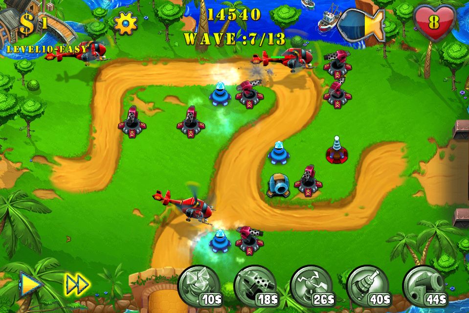 Defense Zone TD screenshot game