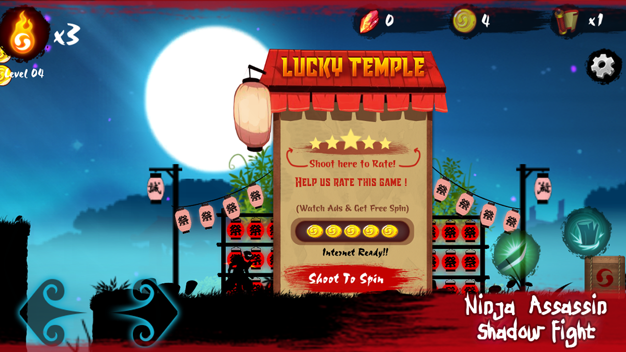 Ninja Assassin: Shadow Fight ゲームのスクリーンショット