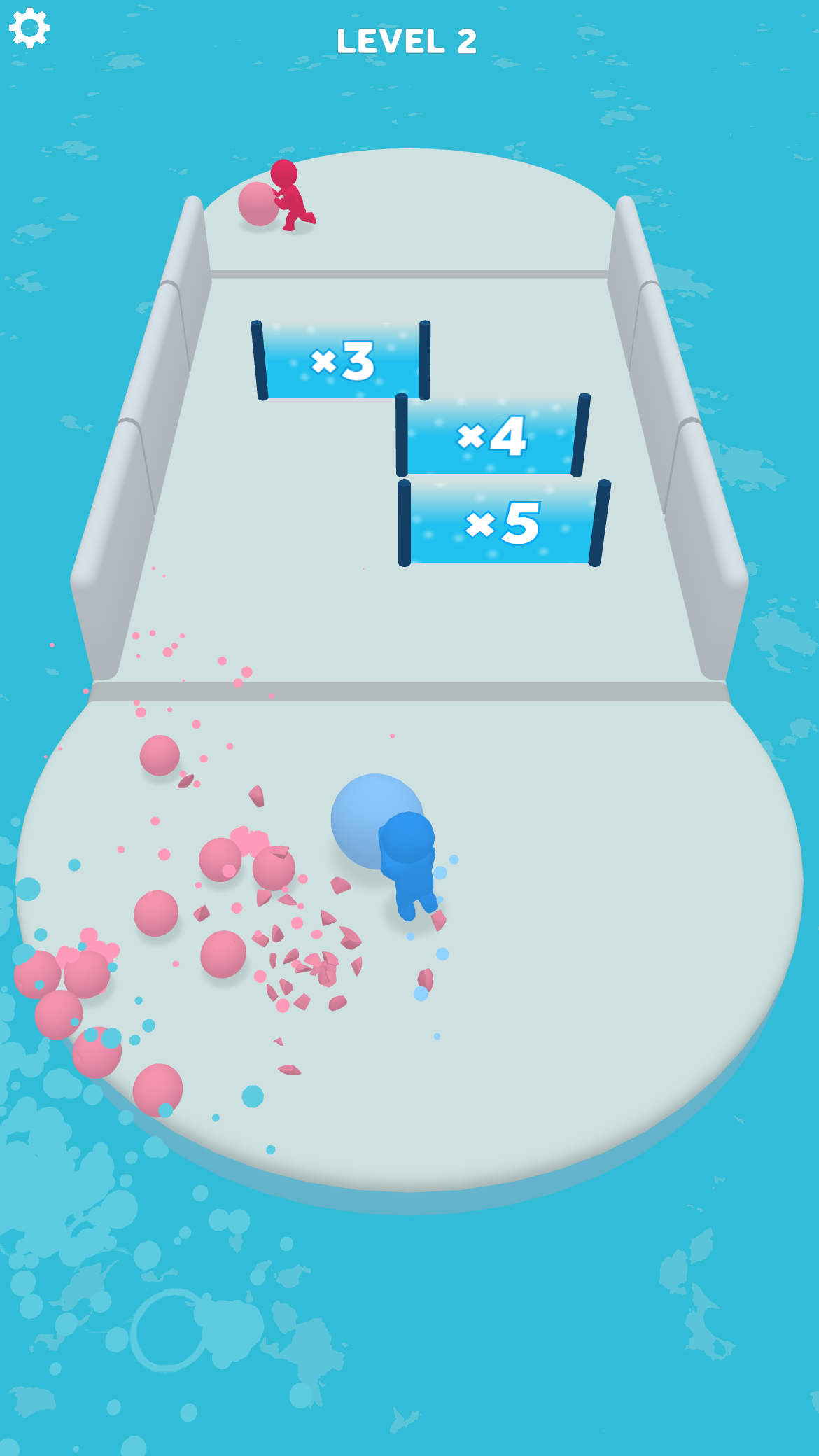 Battle Ball: Snow Arena Game Screenshot