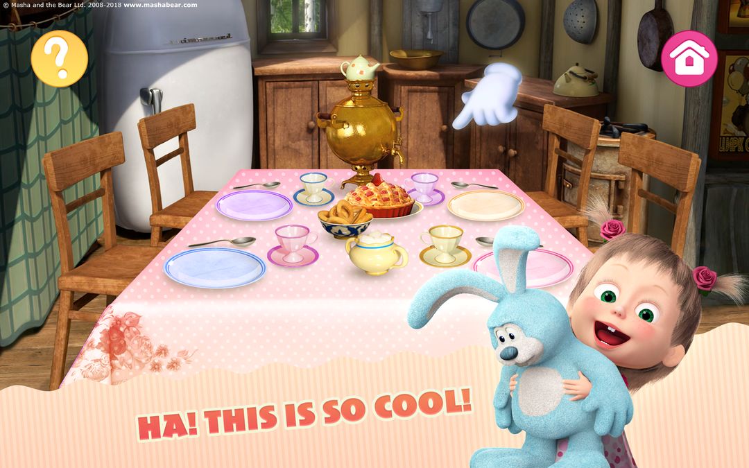Screenshot of Masha and the Bear Child Games: Cooking Adventure