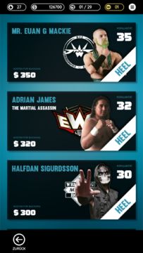 Wrestling Manager Mobile Game Screenshot