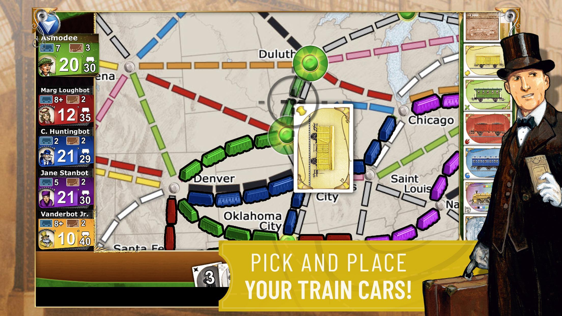 Ticket to Ride Classic Edition Game Screenshot