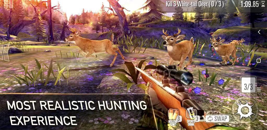 Screenshot 1 of Deer Hunt 3D - ဂန္တဝင် FPS အမဲလိုက်ဂိမ်း 1.0.1