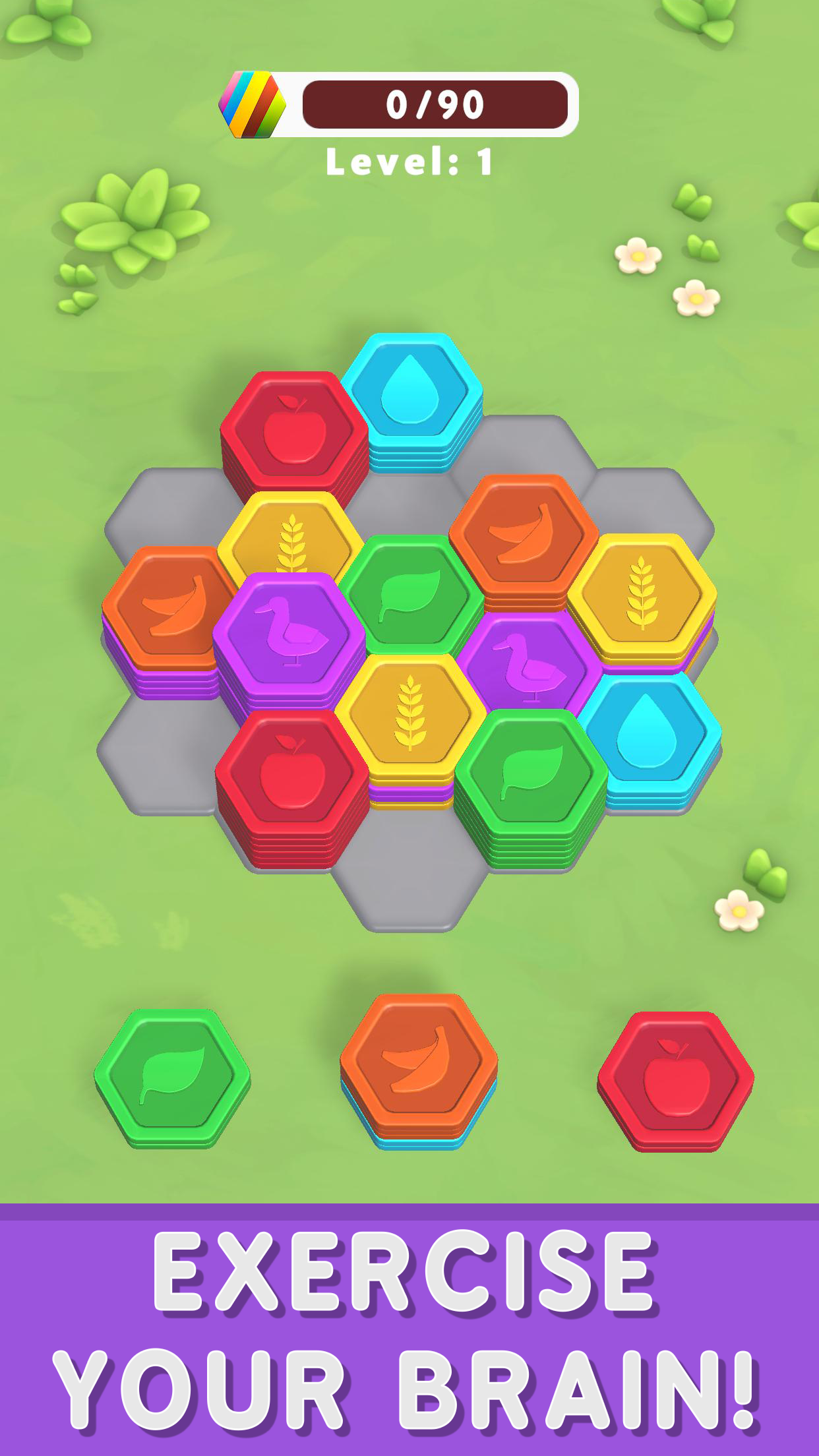 Hexa Puzzle Island ภาพหน้าจอเกม