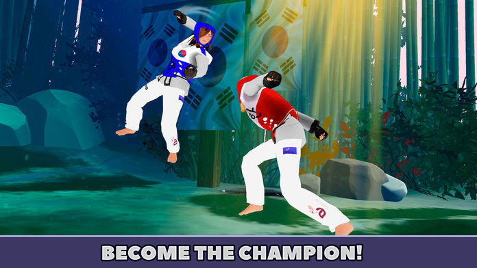 Captura de Tela do Jogo Taekwondo Sports Fighting Cup 3D