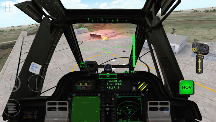 Apache 3D Sim Flight Simulator 게임 스크린 샷
