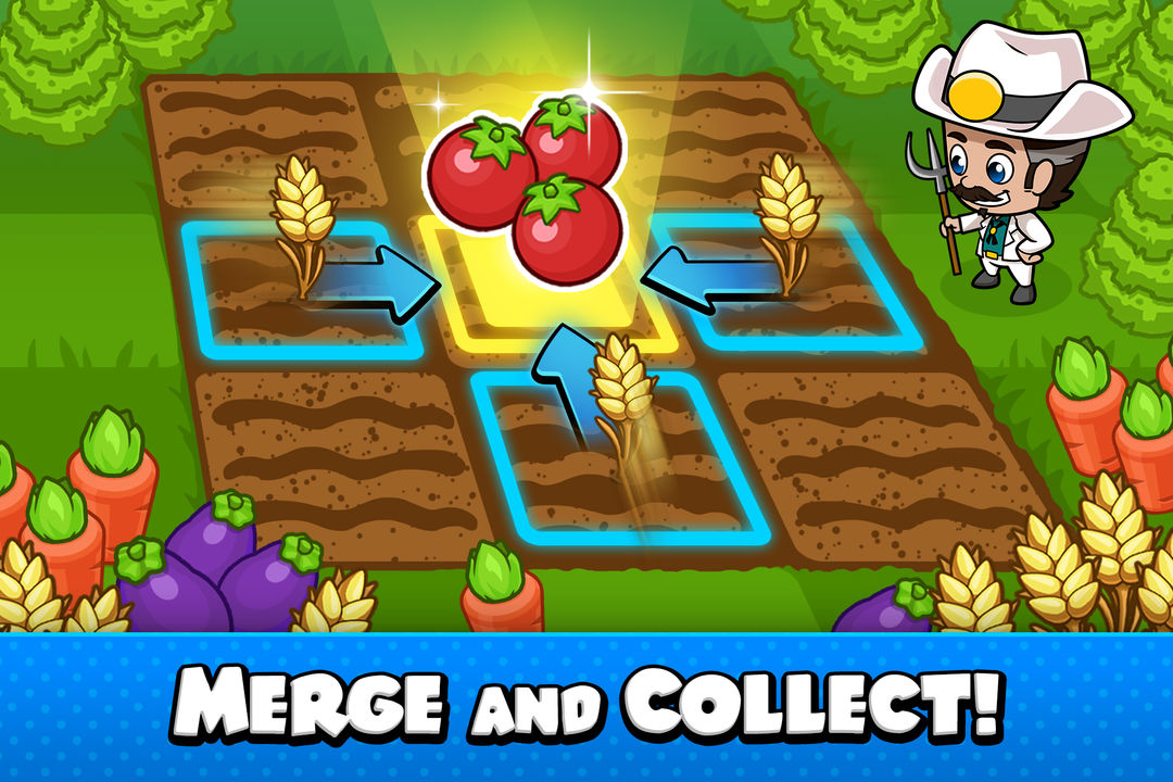 Idle Farm Tycoon - Merge Crops screenshot game