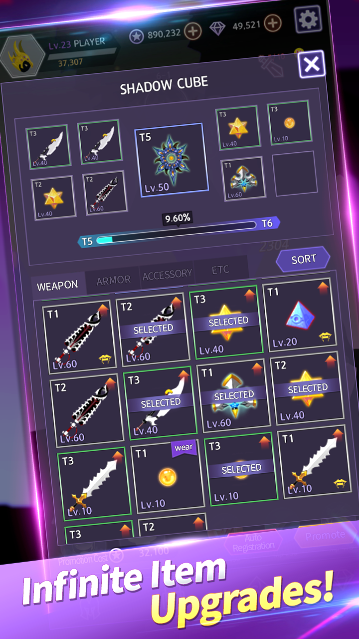 Скриншот игры Shadow Hero - Idle Fighter