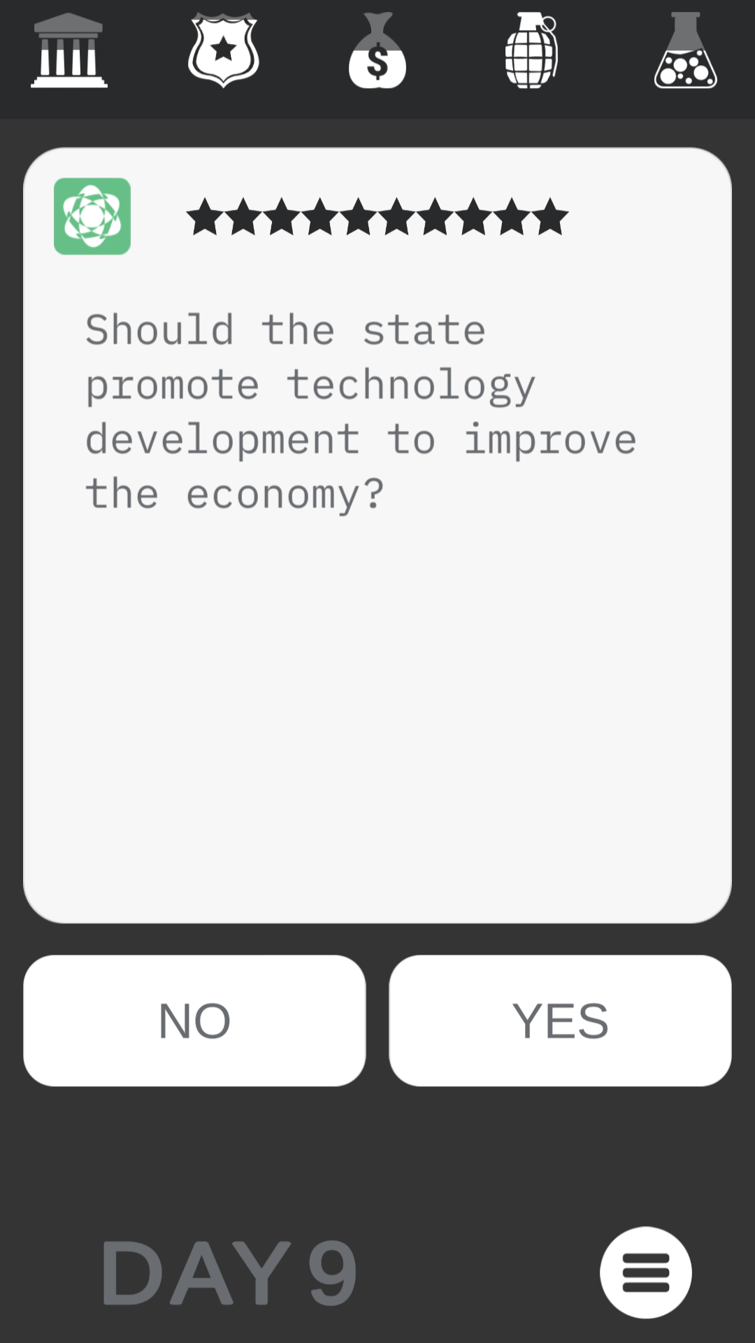 State simulator Game Screenshot