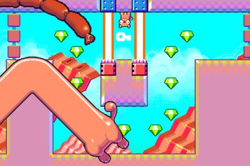 Silly Sausage in Meat Land Game Screenshot