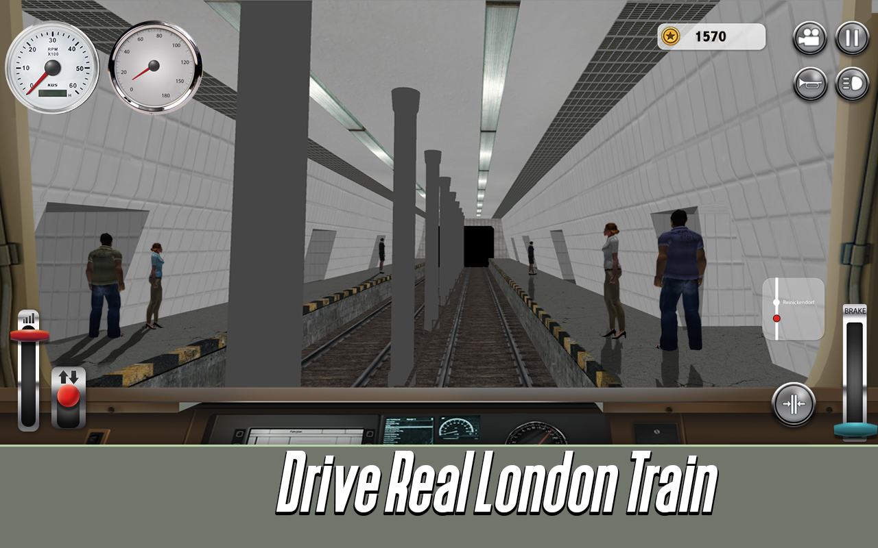 ロンドン地下鉄：列車のシミュレータのキャプチャ