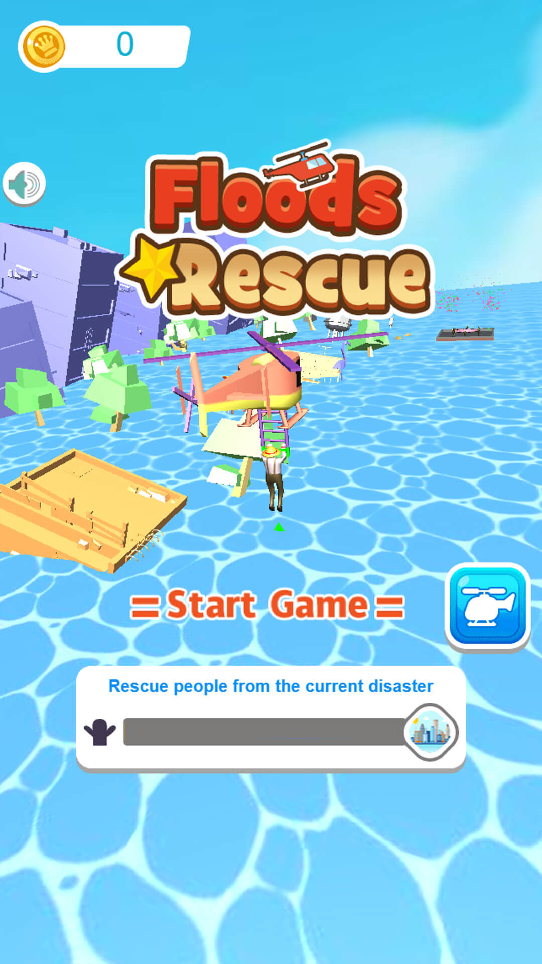 FloodsRescue ゲームのスクリーンショット