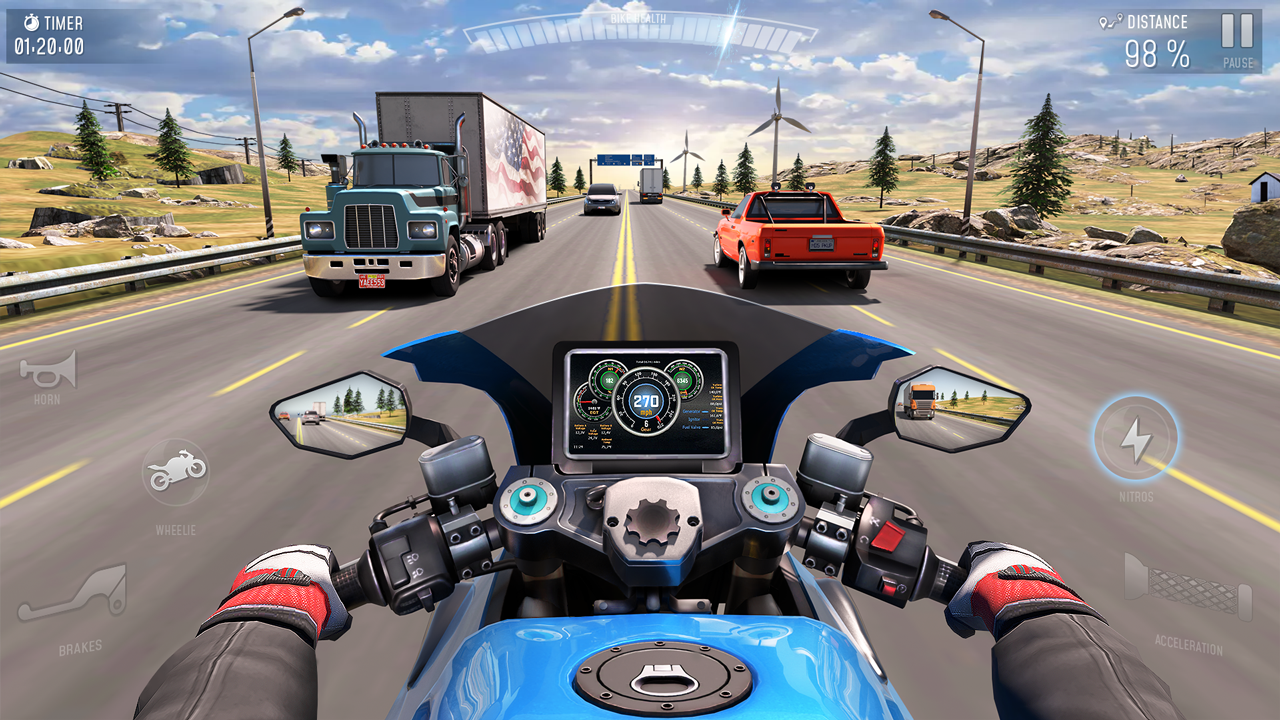 BRR Гонки На Мотоциклах 3D Мобильная Версия Андроид IOS Апк.
