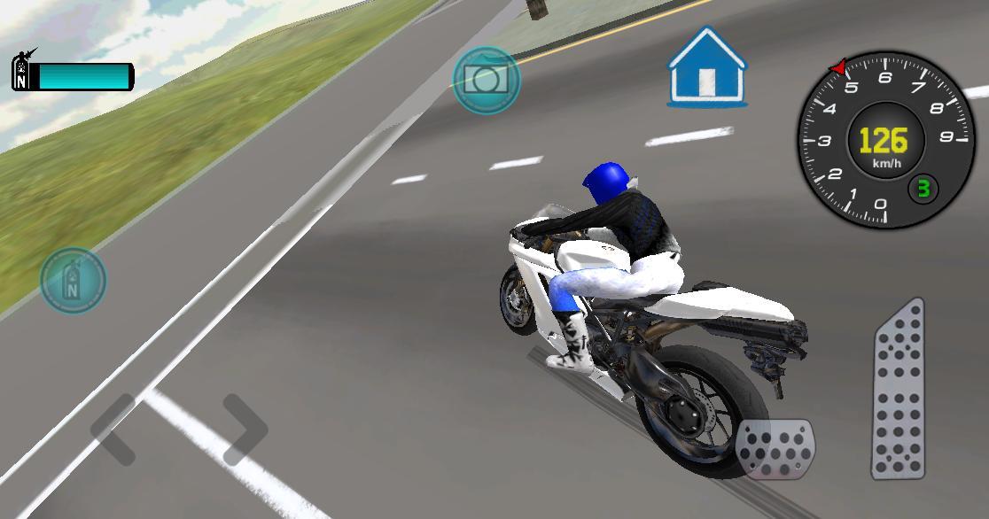 Fast Motorcycle Driver 3D ゲームのスクリーンショット