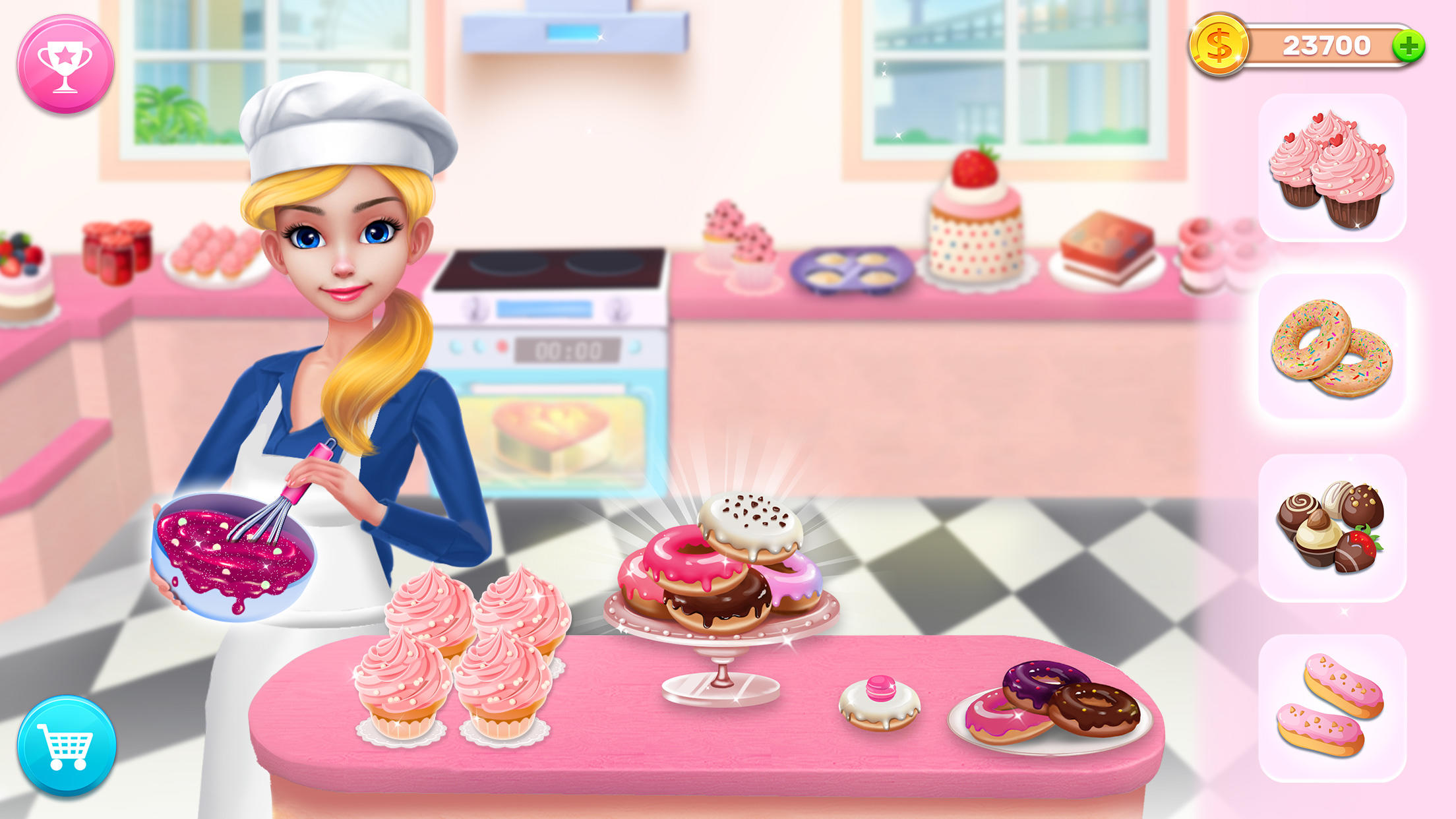 Screenshot 1 of អាណាចក្រ Bakery របស់ខ្ញុំ៖ ដុតនំនំខេក 1.6.0