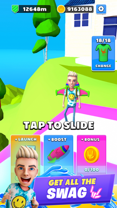 Stephen Sharer’s Rocket Slide Game Screenshot