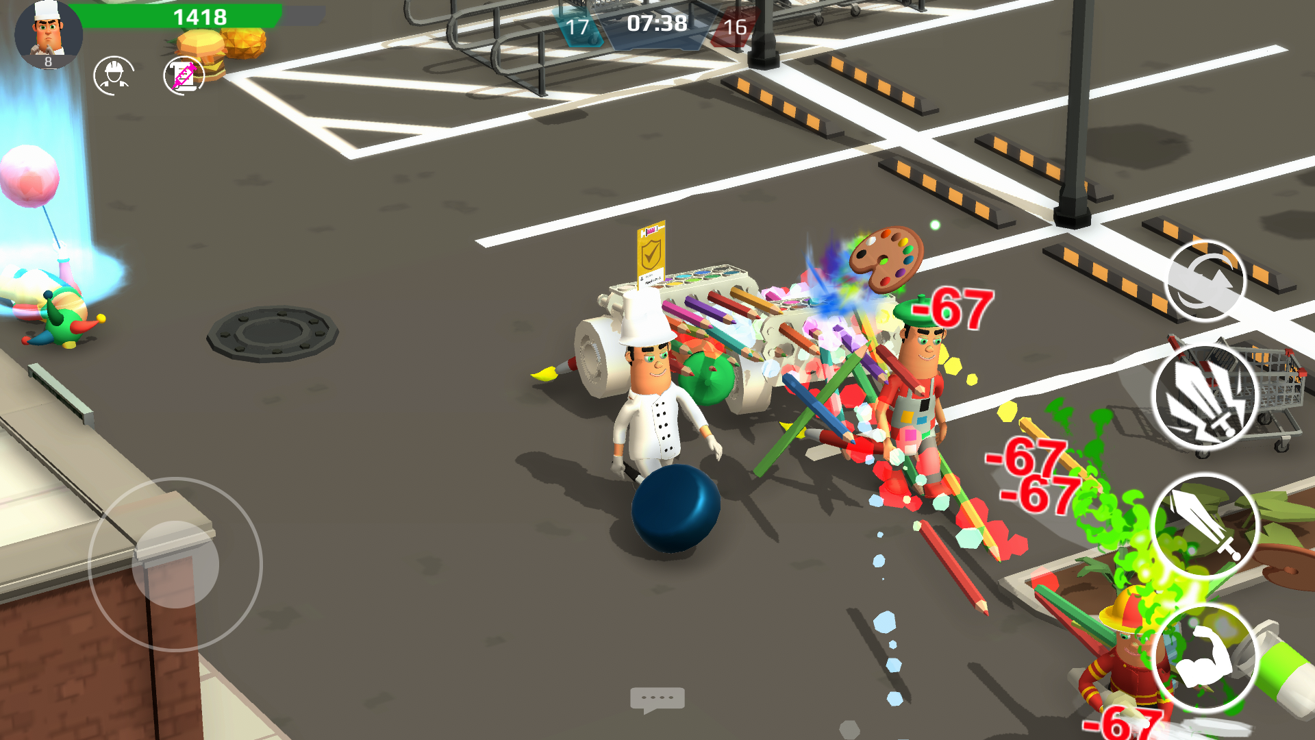 Screenshot of War job