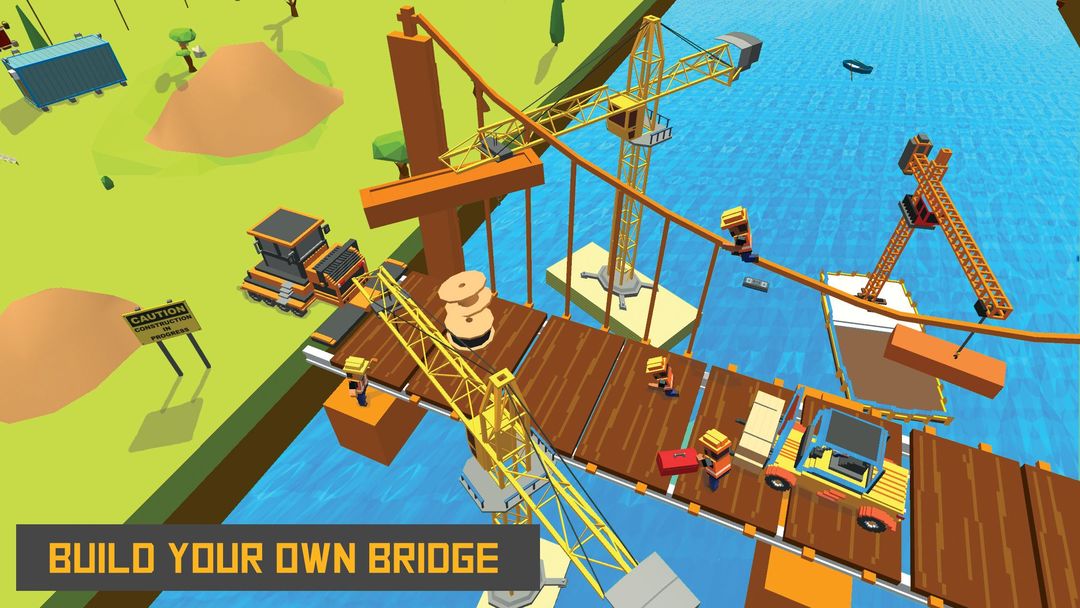 River Railway Bridge Construction Train Games 2017 ภาพหน้าจอเกม