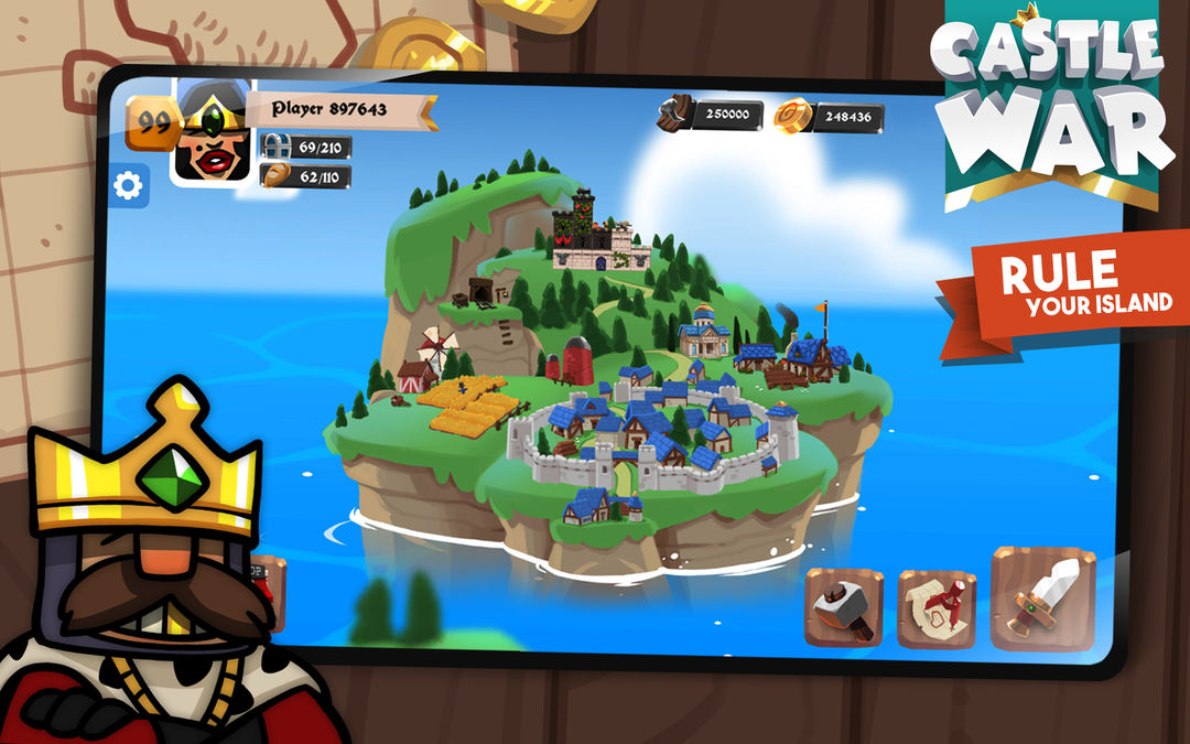 Screenshot of Castle War: Idle Island