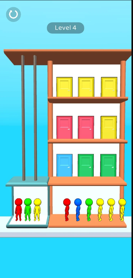 Sort Elevator Game Screenshot