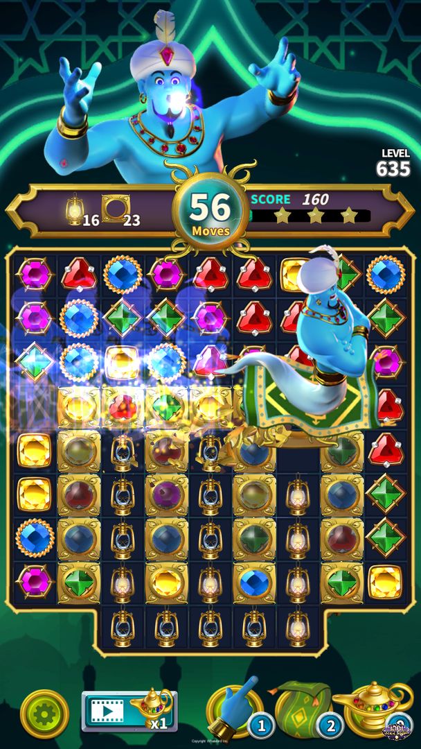 1001 Jewel Nights-Match 3 Puzzle screenshot game