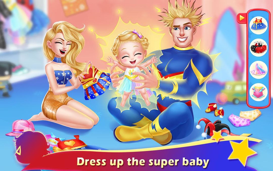 Screenshot of Incredible Baby - Superhero Family Life