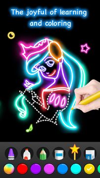 Cuplikan Layar Game Learn to Draw Glow Cartoon