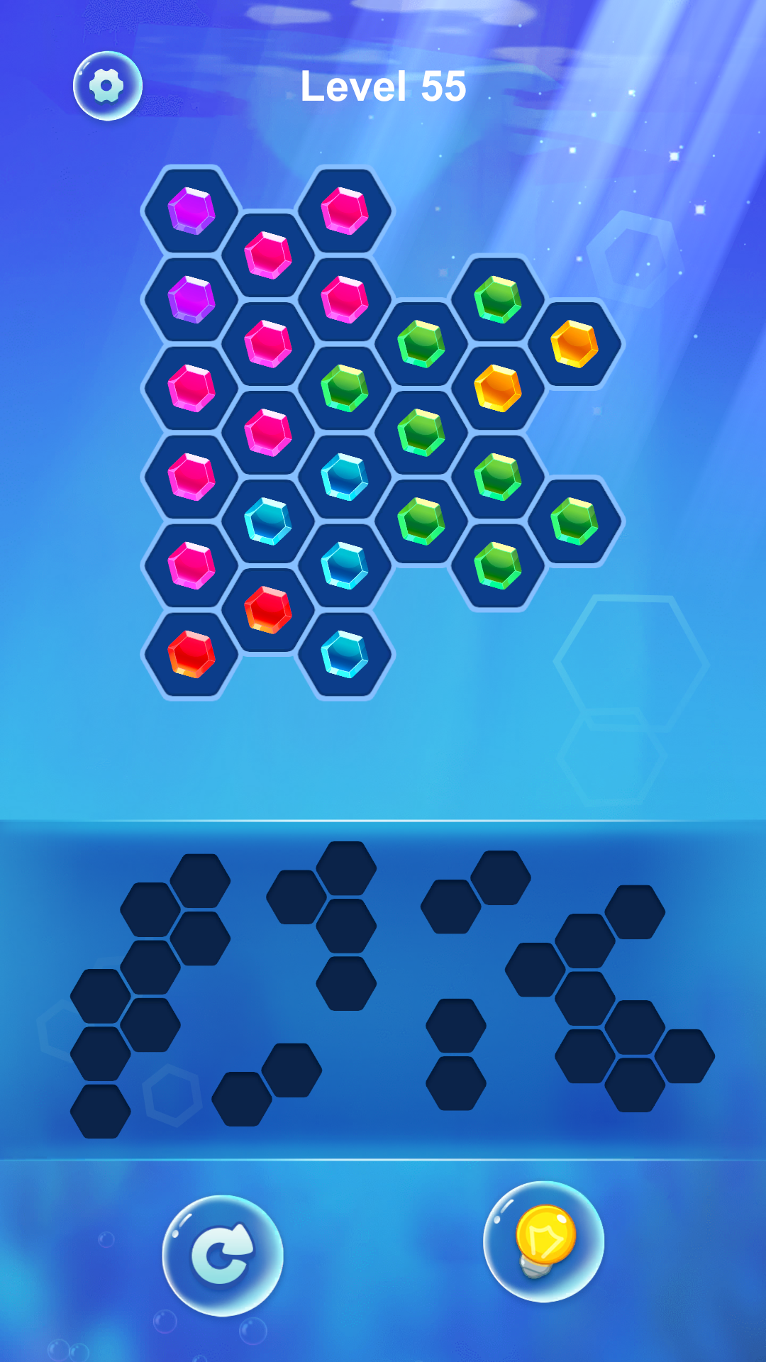 HexaRush: Puzzle Gameのキャプチャ