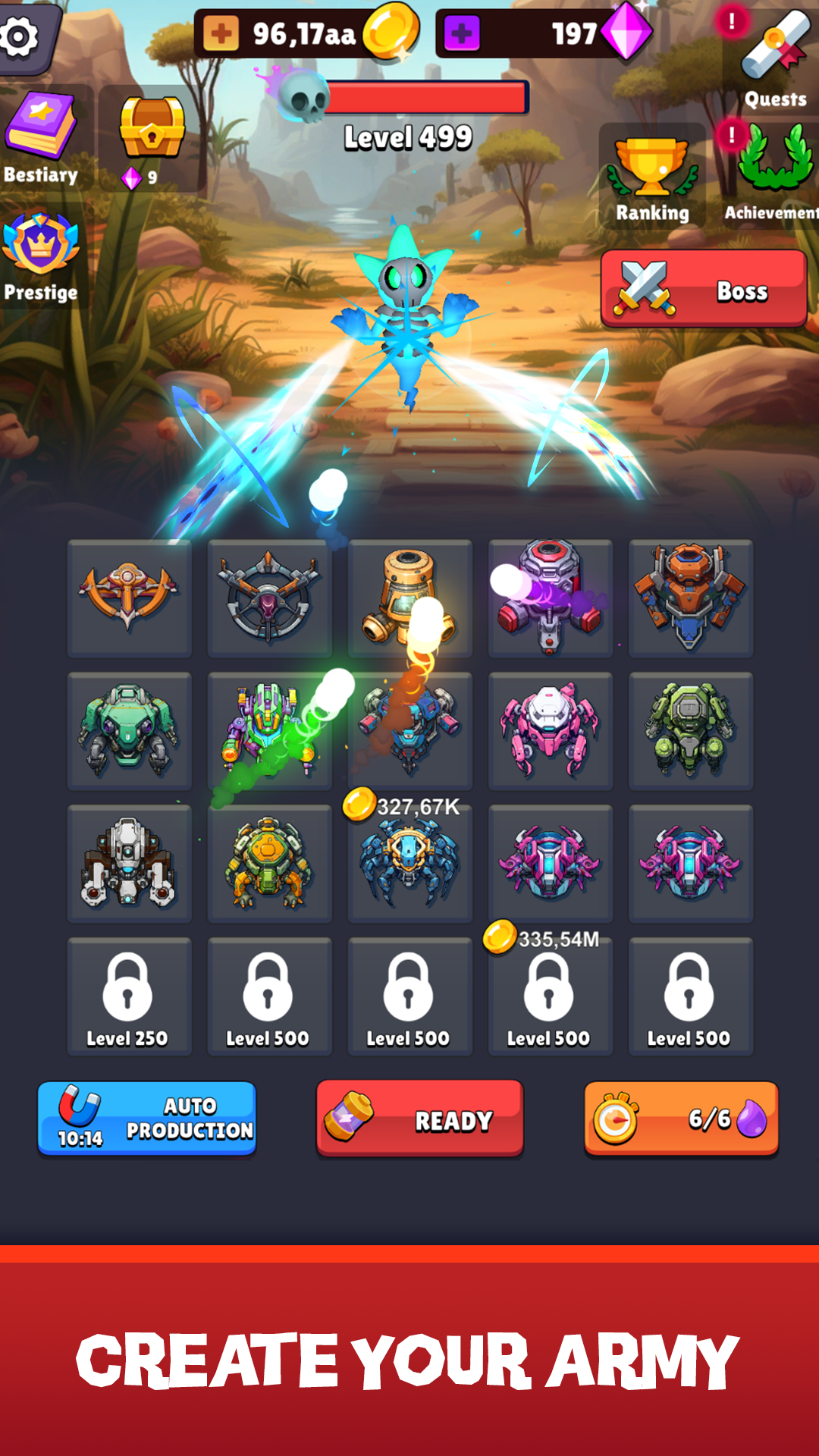 Merge Mecha - Robot Empire ภาพหน้าจอเกม