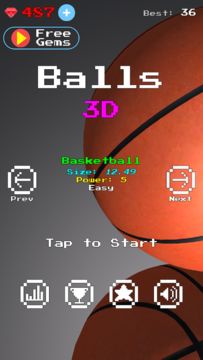 Balls 3D Game Screenshot