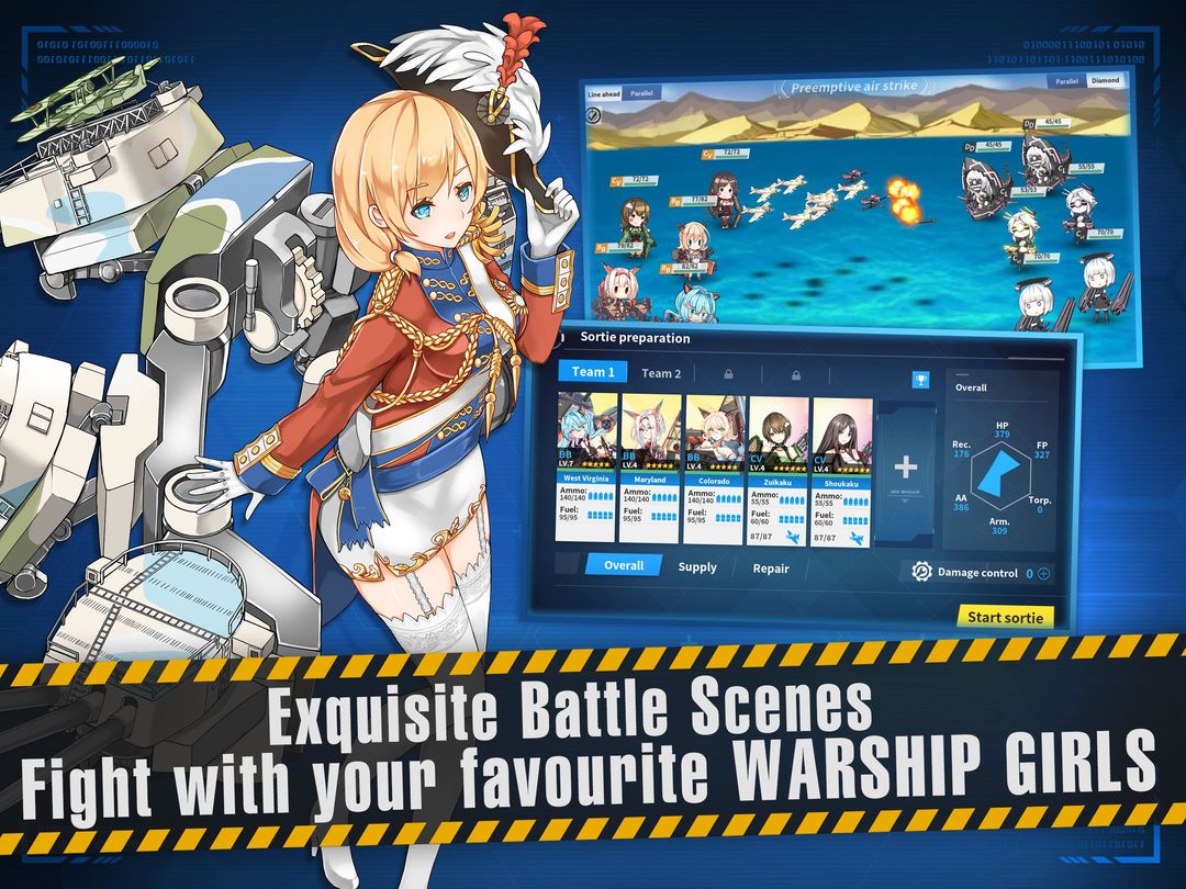 Screenshot of Warship Girls