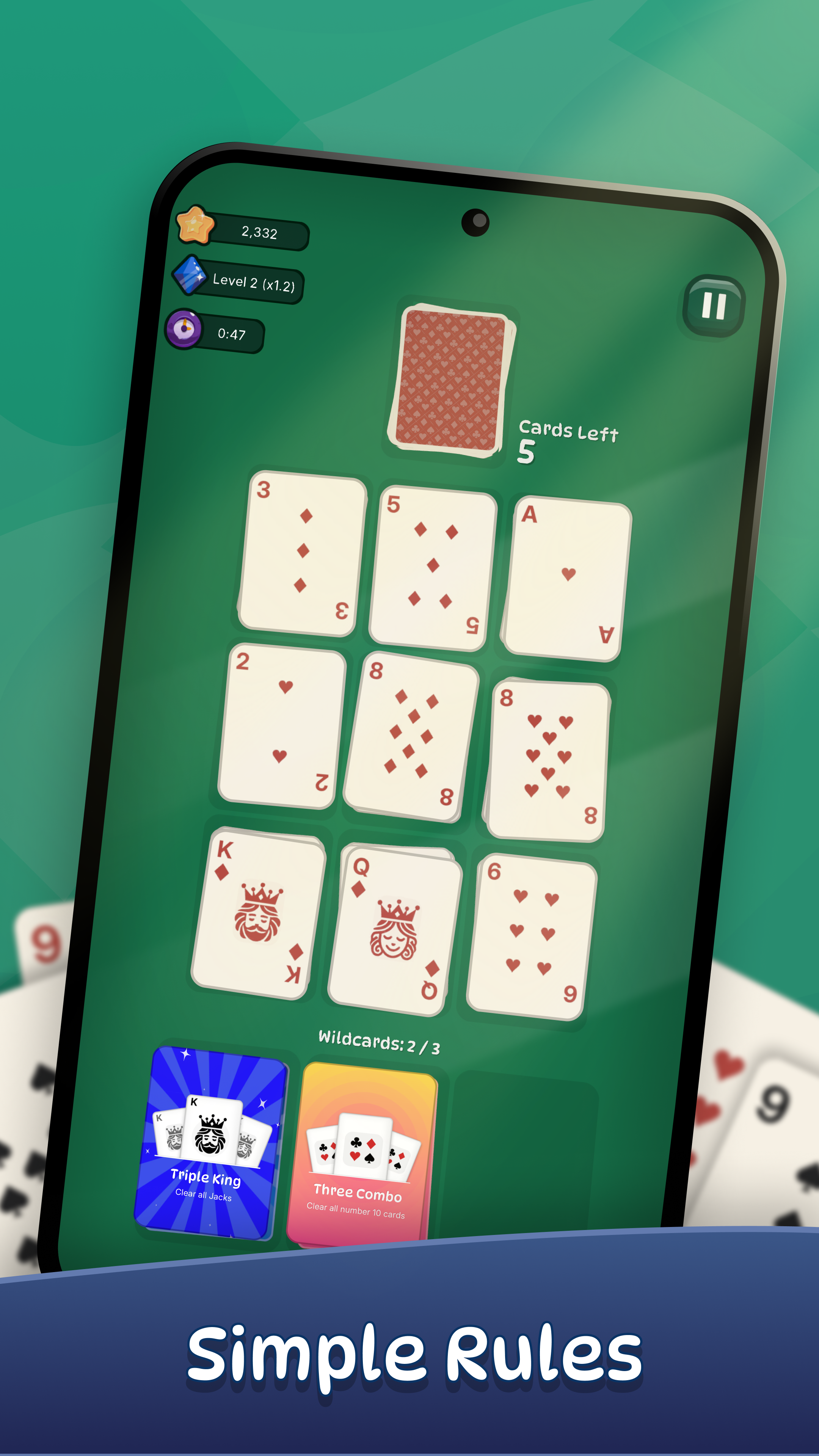Nine Solitaire Game Screenshot