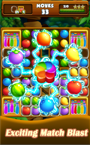 Fruit Match Three Game Screenshot