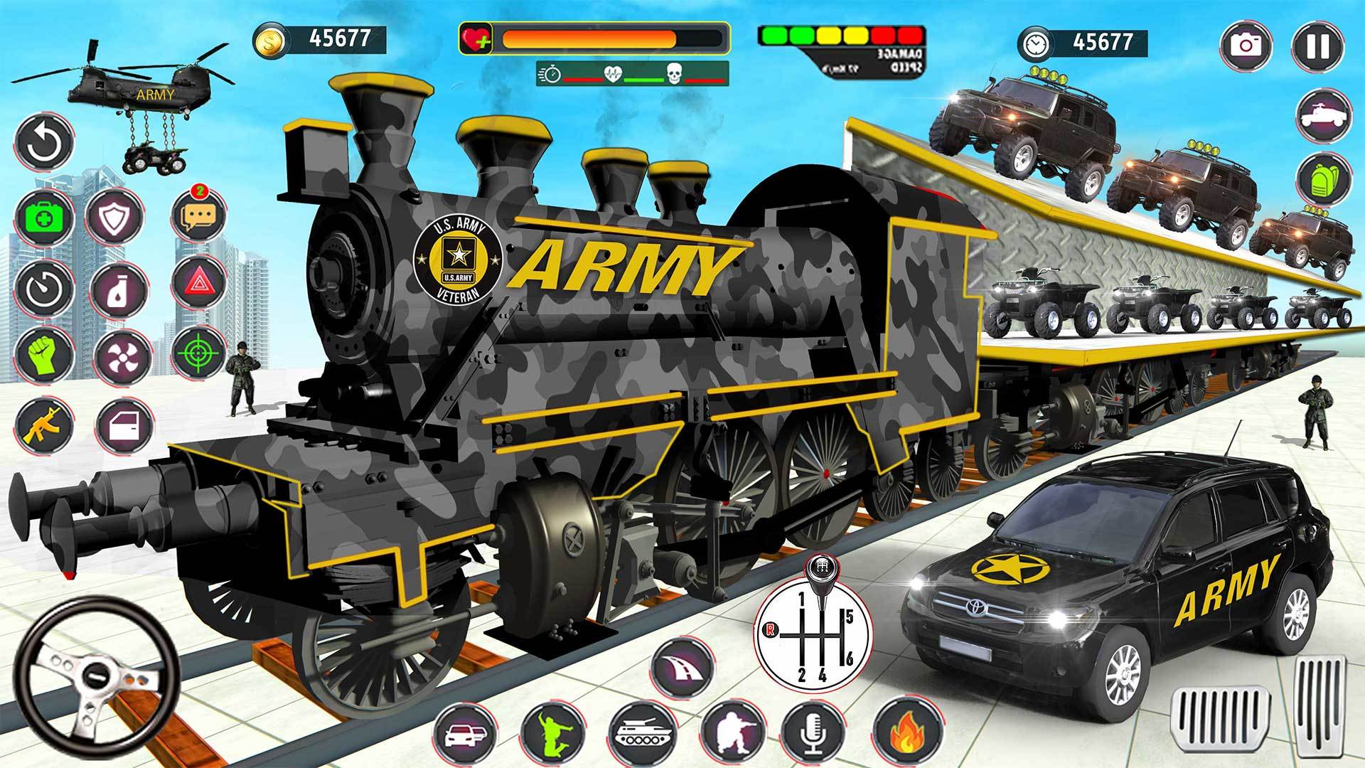 오프로드 미 육군 운송 심 게임 스크린샷