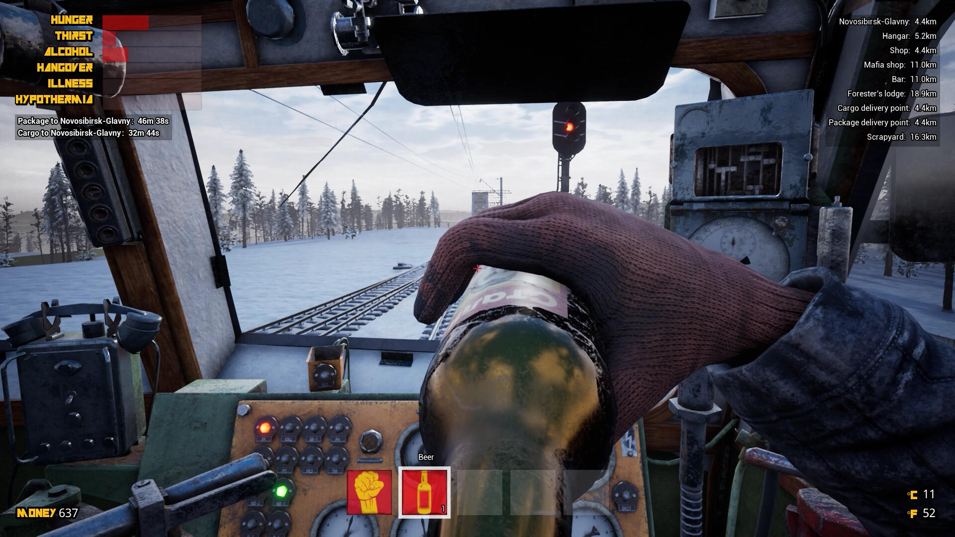 Screenshot 1 of ဆိုက်ဘေးရီးယားဖြတ်ကျော် မီးရထား Simulator- စကားချီး 
