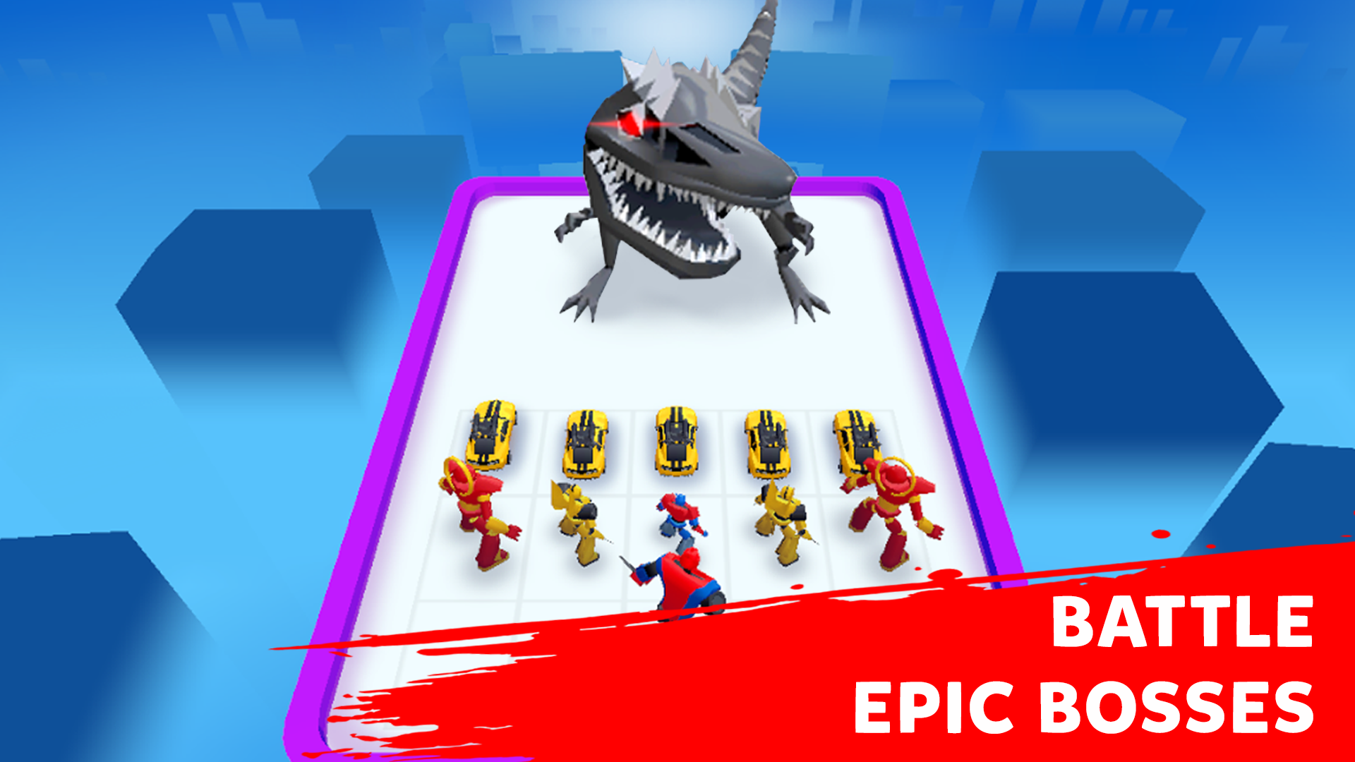 Robot Merge Master: Car Games Game Screenshot