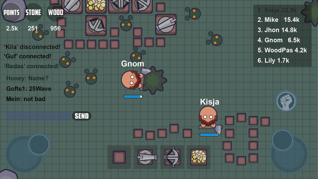 Screenshot of zombios.io online multiplayer