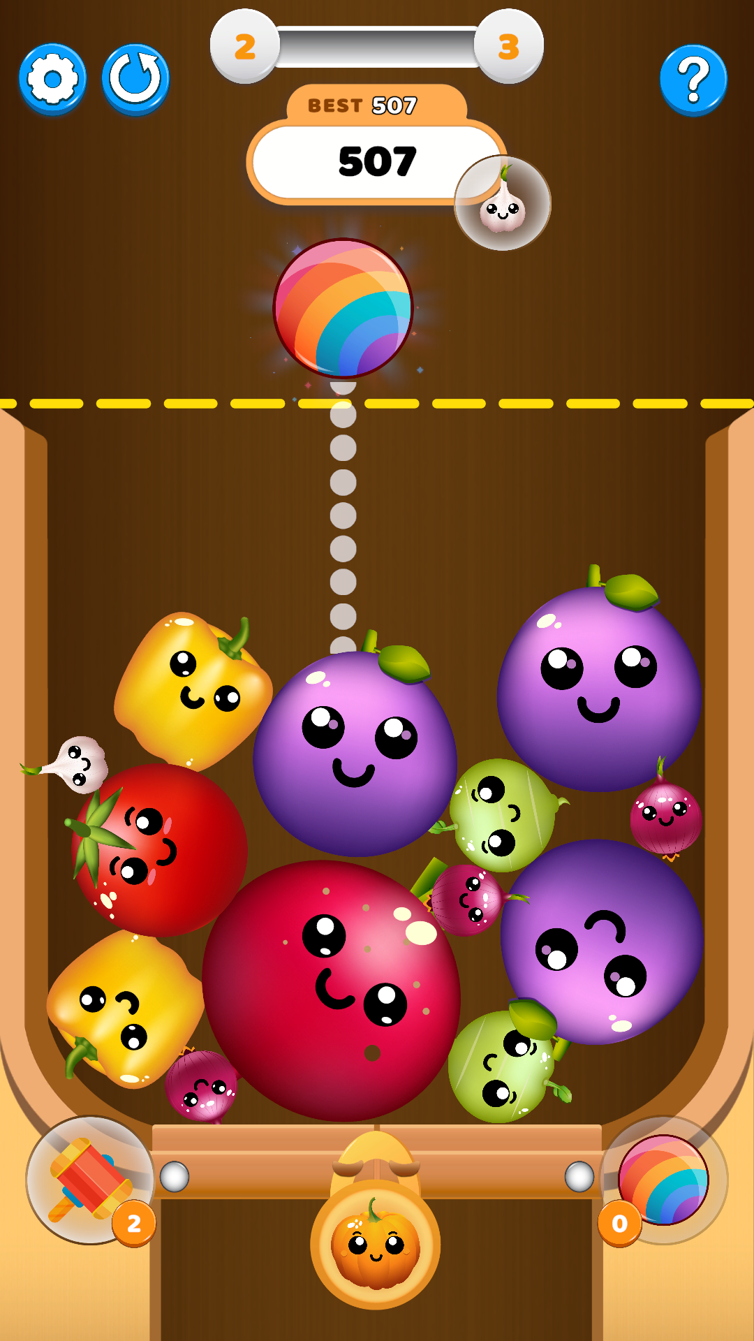 Cuplikan Layar Game Veggie Blast