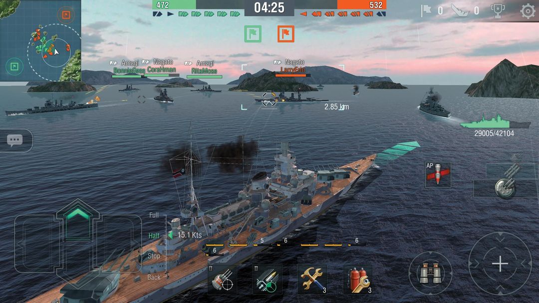 Screenshot of World of Warships Blitz War