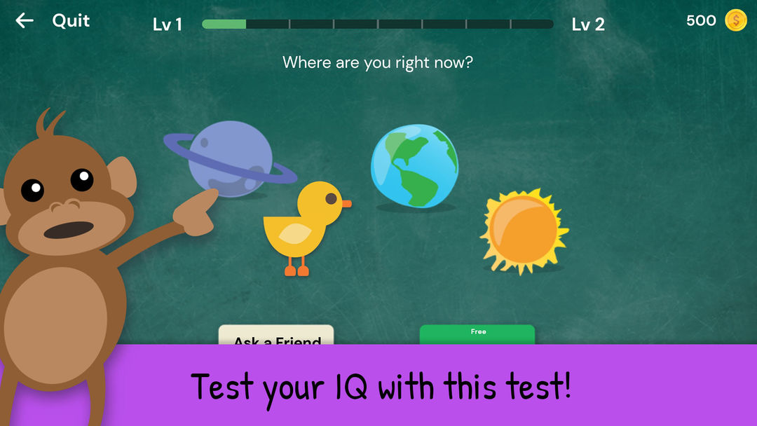 Screenshot of The Moron Test: IQ Brain Games