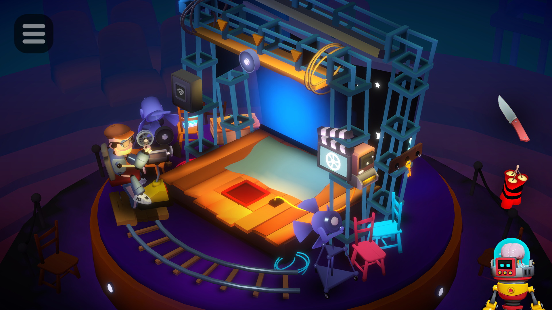 Tiny Robots: Portal Escape Game Screenshot