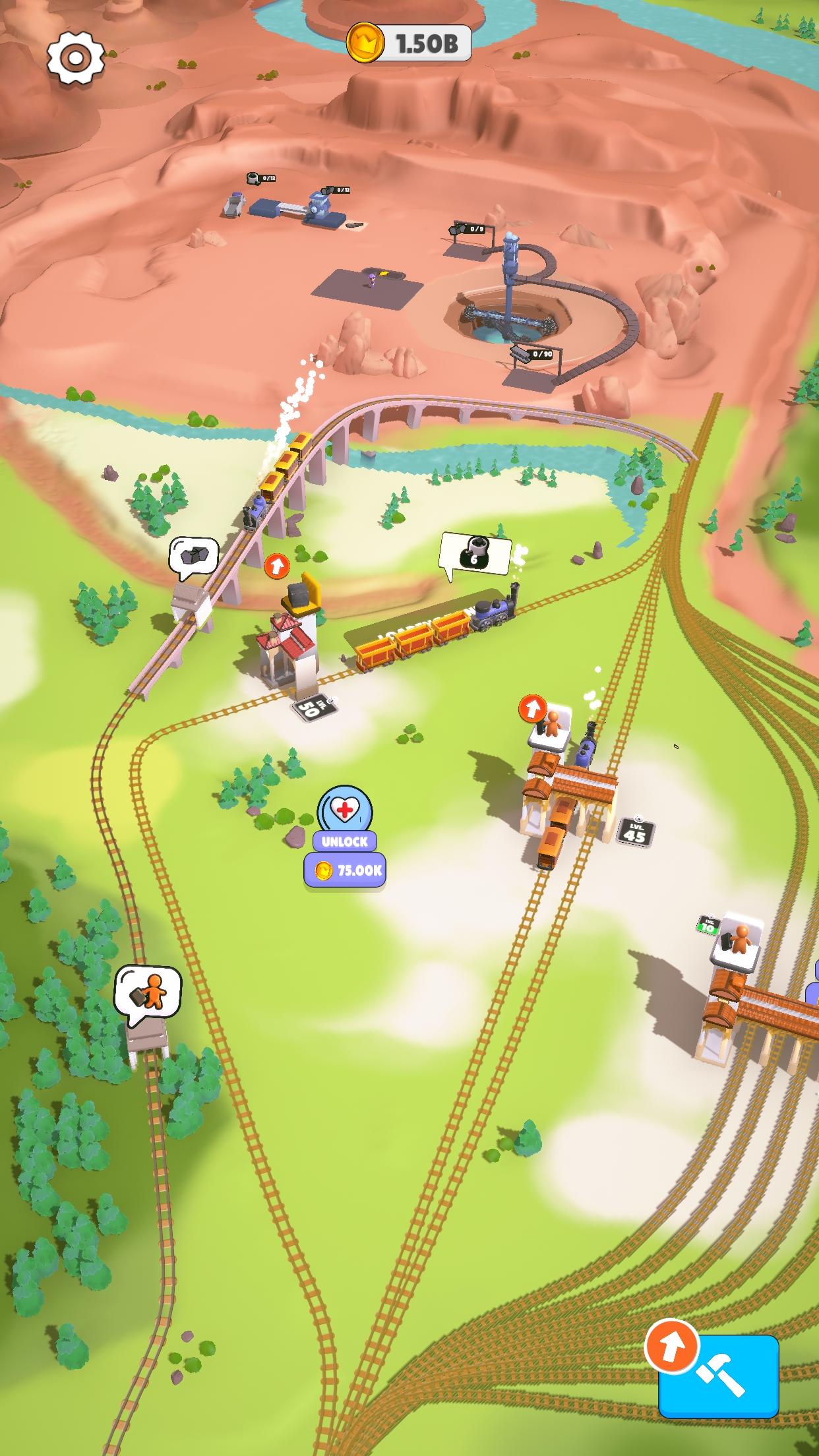 Rail Master Tycoon: Idle Train 게임 스크린샷