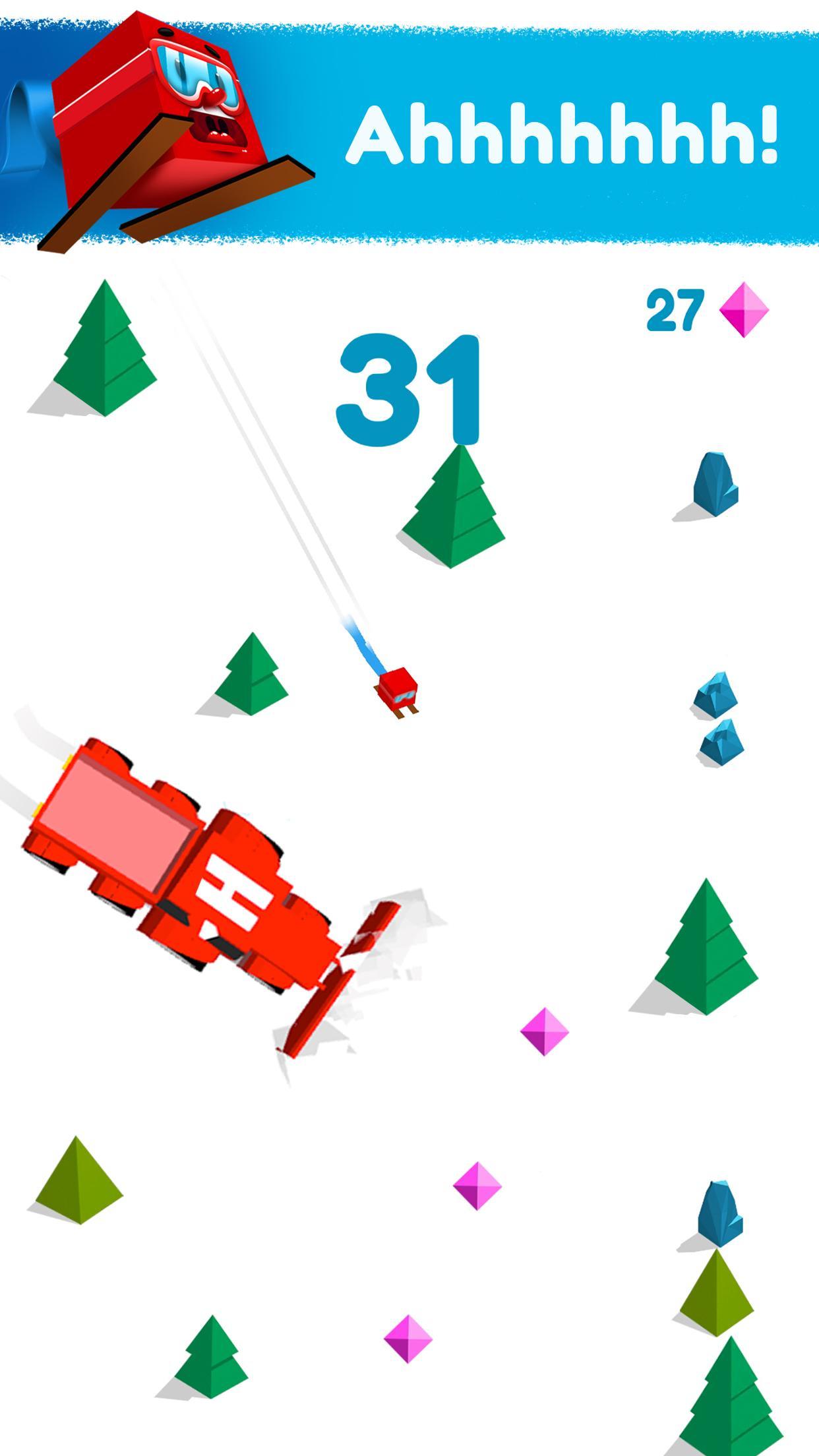 Screenshot of Huuuge Santa Ski